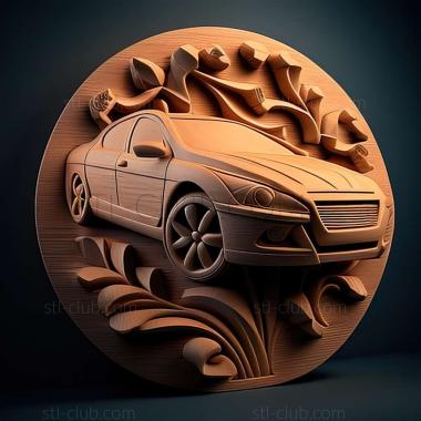 3D модель Peugeot 407 (STL)